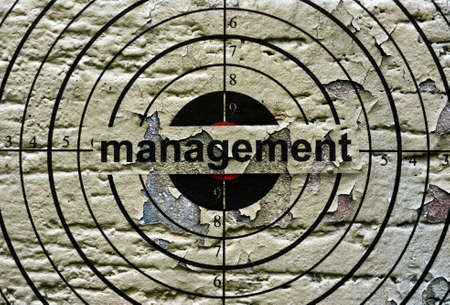 Management grunge target Stock Photo