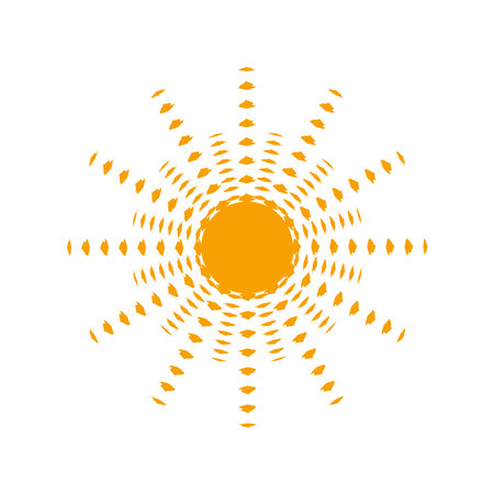 Graphic abstract sun sun symbol astrological symbols vector illustration silhouette vector design element Фото со стока