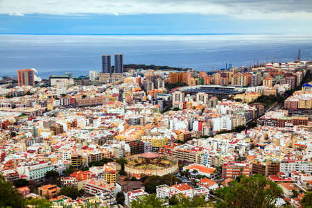 vista aérea de Santa Cruz de Tenerife, Islas Canarias, España