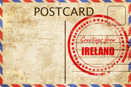 Greetings from ireland card with some soft highlights