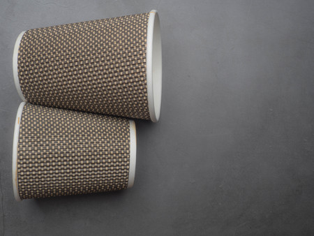 Coffee cups paper coffee to take away concept copy space