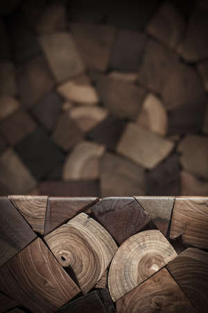 Madera, madera aserrada muebles textura de fondo en multicolor Foto de archivo