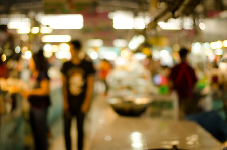 Image of blurred market for background Stock Photo