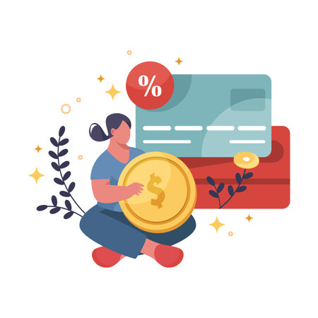 Credit or debit card payment vector illustration