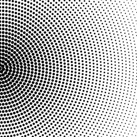 Geometrical abstract halftone monochrome dot pattern background design Stock Photo