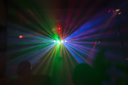 Abstract lighting background in night club
