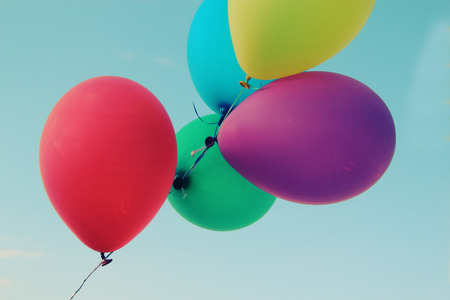 Close up of colorful balloons Stock Photo