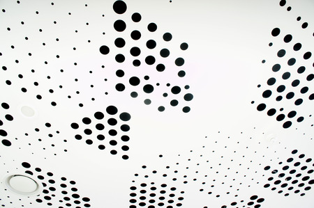 A black spotted ceiling