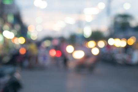 Blurred with bokeh in thailand market Stock Photo