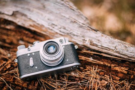 Old vintage small format rangefinder camera 1950 1960s