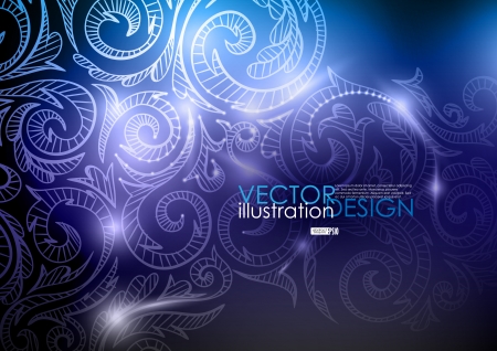 Neon pattern background vector illustration