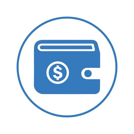 Nice design of the earnings save money wallet icon for commercial print media web or any type of design projects