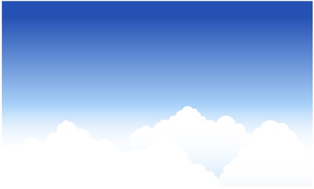 Vector cloudscape background Stock Photo