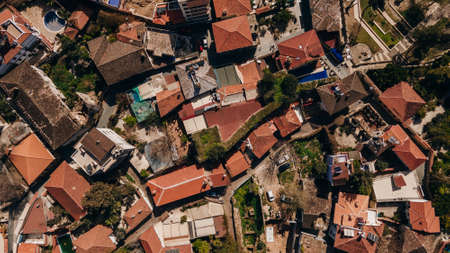 vista aérea del casco antiguo de Kaleici de Antalya.