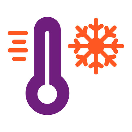 Illustration de conception d'icône de vecteur froid