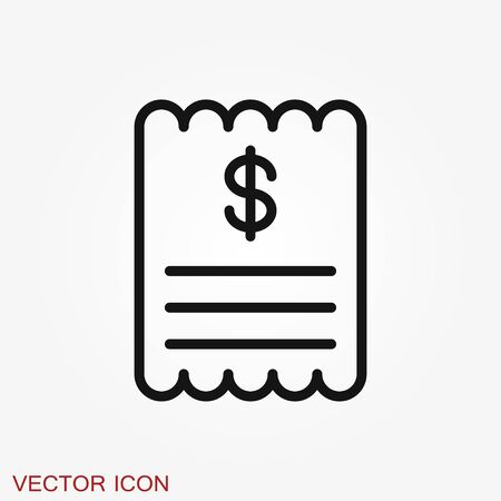 Finance and banking icons invoice vector icon