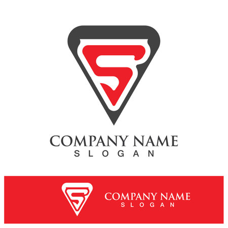 Business corporate s letter logo design vector Stock Photo