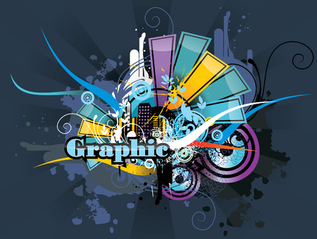 urban graphic vector illustration  - 8776526