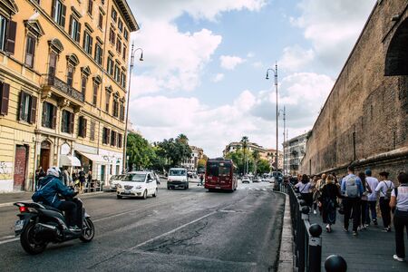 Roma Italia 18 ottobre 2019 Veduta dell'edificio storico nelle strade di Roma nel pomeriggio