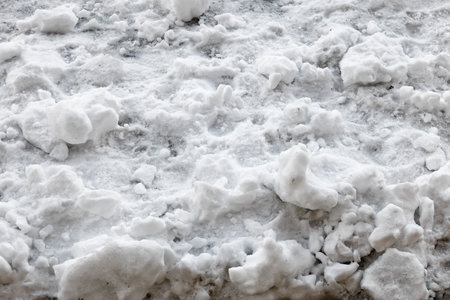 View of white snow accumulated on the ground