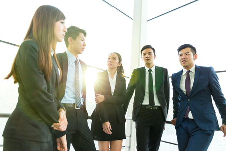 Group of business teammate standing at office