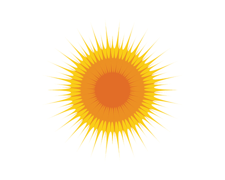 Sun vector illustration icon logo template design Reklamní fotografie