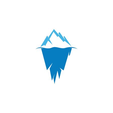 Iceberg vector illustratie pictogram ontwerp template