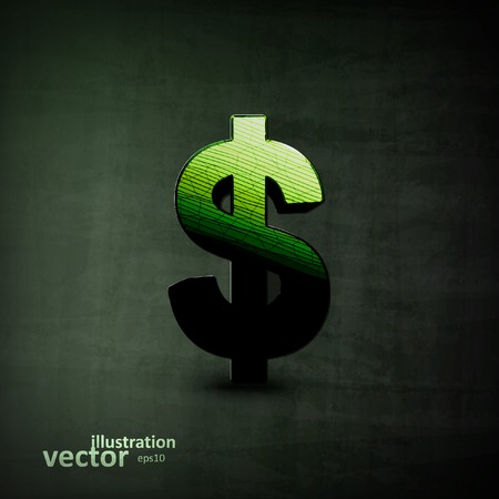 Dollar sign vector illustration eps10 graphic concept for your design