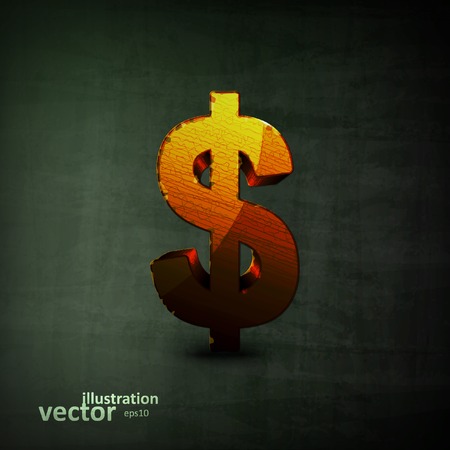 Dollar sign vector illustration eps10 graphic concept for your design