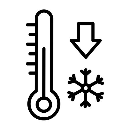 Icône de ligne de congélation