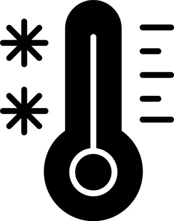 Cold glyph icon design