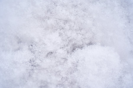 White fluffy snow winter background