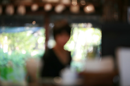 Blurred image for background cafe concept