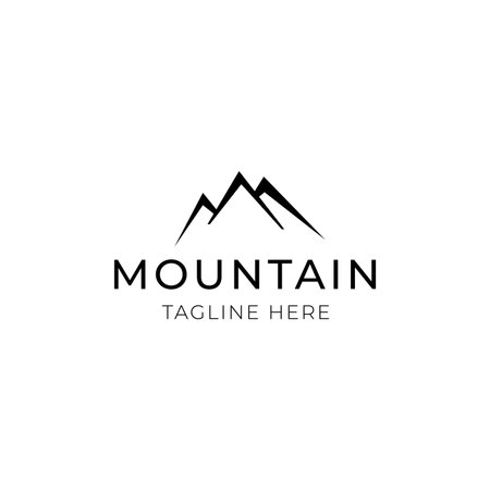 Plantilla de vector de inspiración de diseño de logotipo de montaña.inspiración de diseño de logotipo de montaña Logos