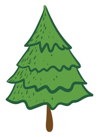 Christmas bush illustration vector on white background