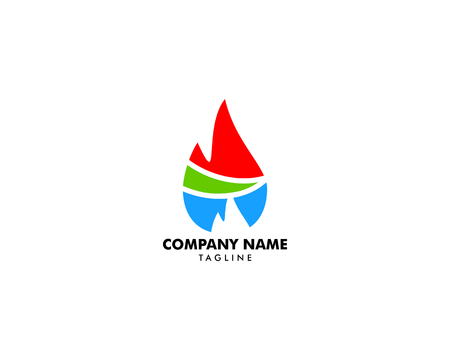 Oil and gas logo design vector template