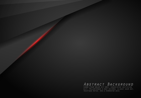 Abstract metallic red black frame layout modern tech design template background