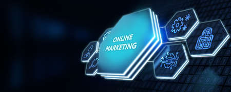 Digital marketing technology solution for online business concept business technology internet and network concept 3d illustration