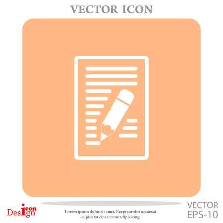 Notizen Vektor Icon