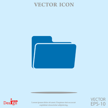 Folder vector icon Stock Photo