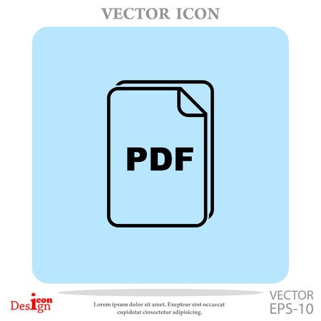 PDF Vektor Icon Standard-Bild