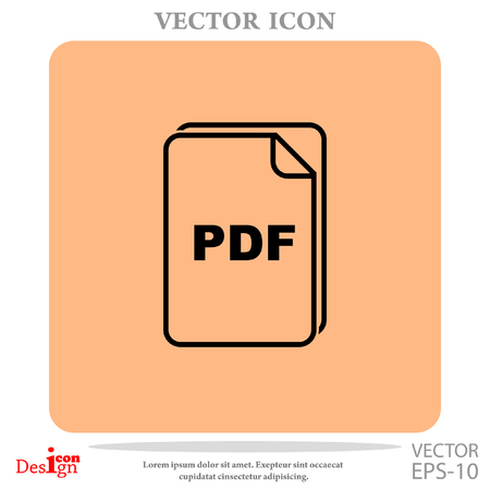 PDF Vektor Icon