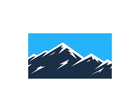 Mountain Pictogram Design Element