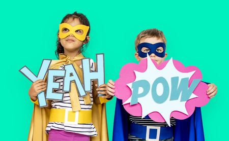 Superhéroes para niños pequeños Yeah Pow Papercrafts