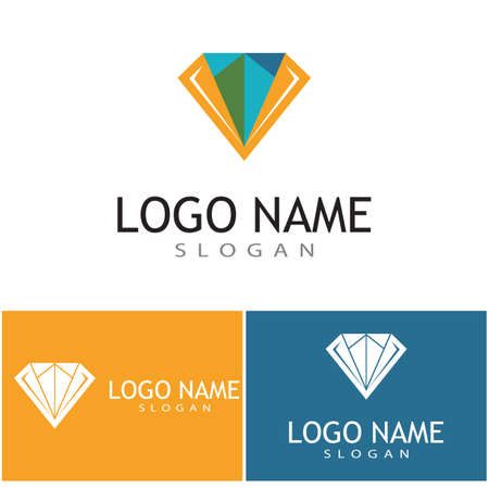 Diamond logo template vector icon illustration design Logo