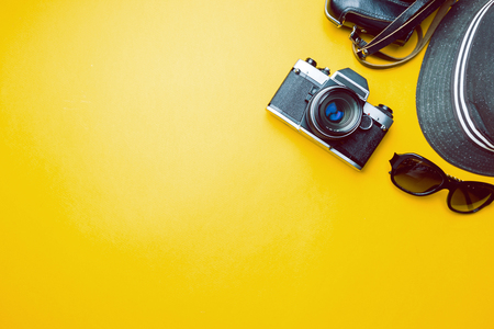 Top view travel concept Stock Photo