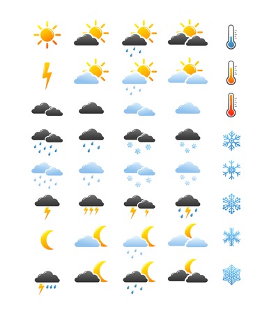 Weather icons Фото со стока