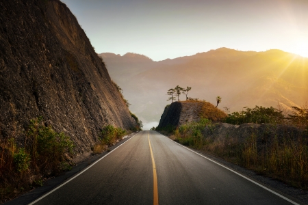 Highland highway in central america