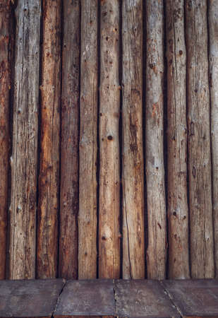 Natural wood background in vertical version