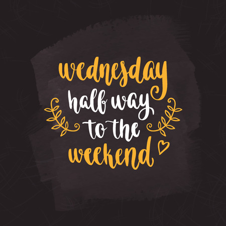 Week days motivation quotes wednesday Фото со стока